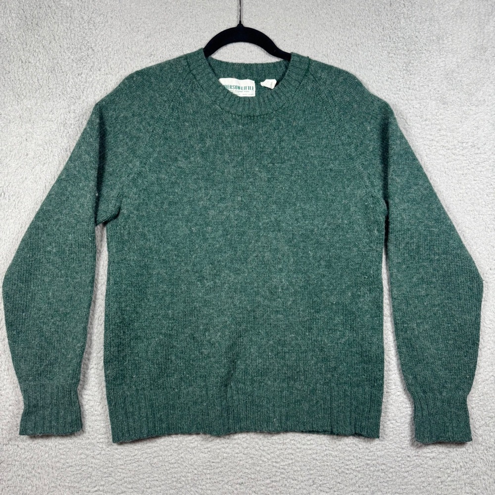 Vintage Anderson-Little‎ New Zealand Wool Blend Crewneck Sweater Men's L Classic